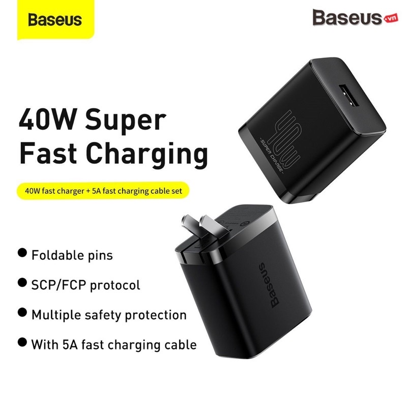 Bộ sạc nhanh Baseus Super Fast Charger
