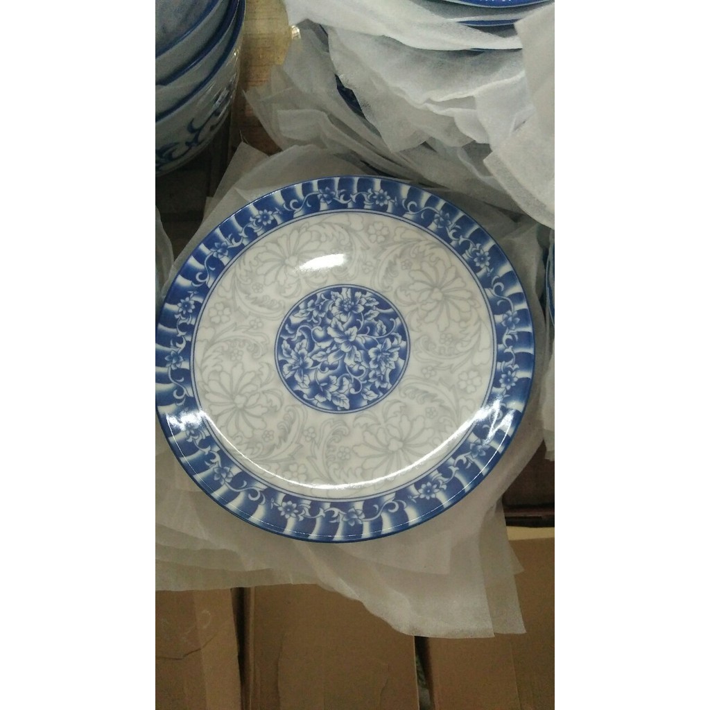 đĩa cạn hoa 809 bát tràng