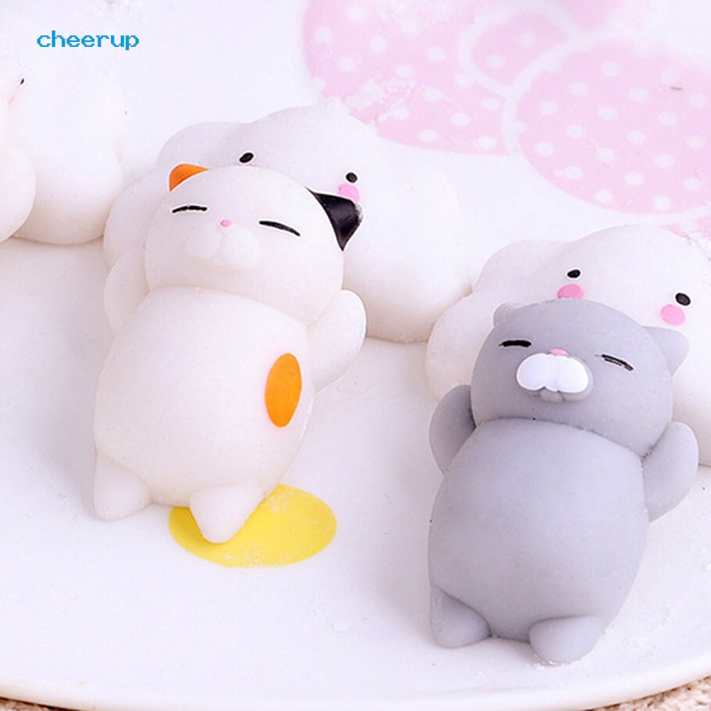 Đồ chơi nắn bóp đàn hồi hình chú mèo hoạt hình đáng yêu giảm căng thẳng