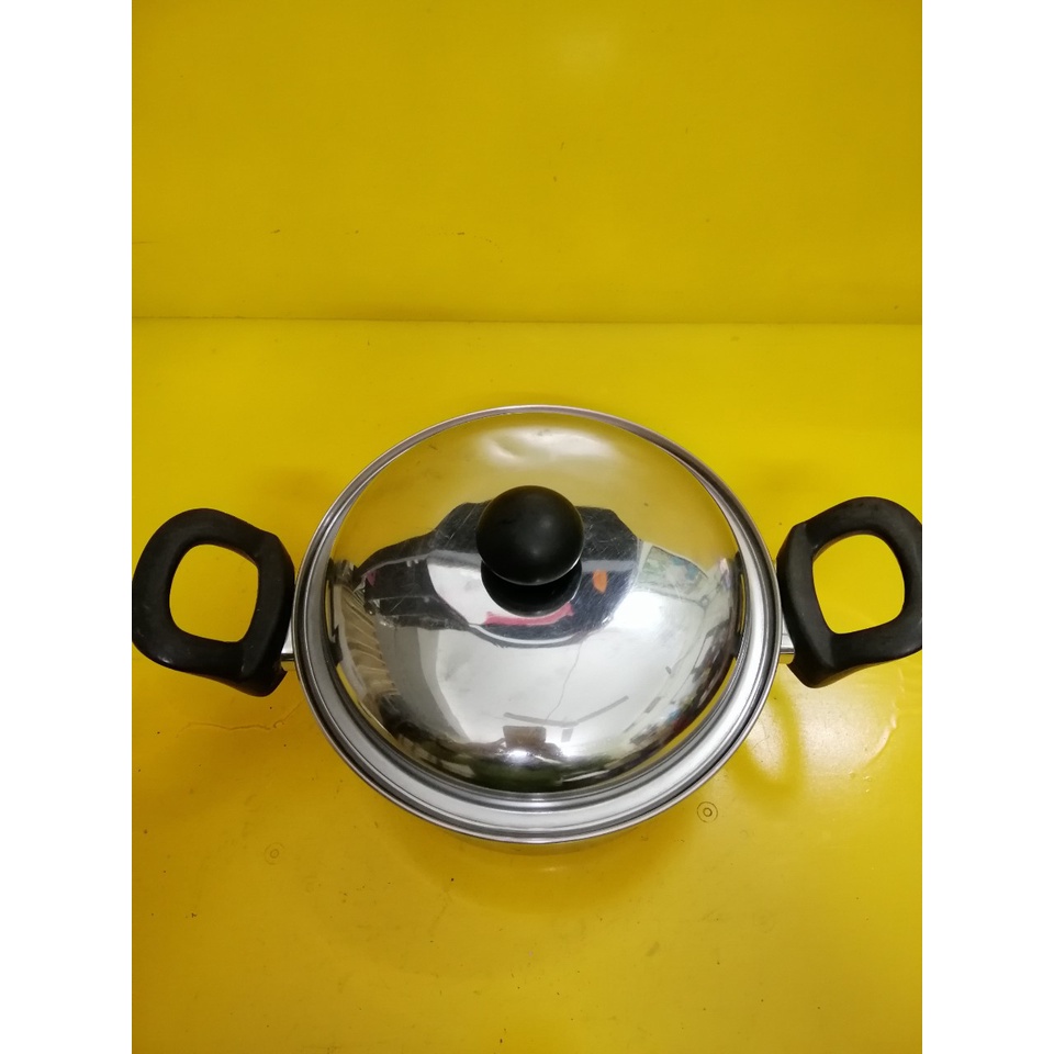 Nồi inox nội địa Nhật, size 21.5cm, cao 10cm (mã 798), Dùng được bếp từ