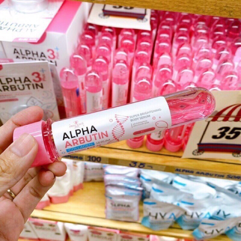 Serum Ống Kích Trắng Body Alpha Arbutin Super Brightening Body Serum Precious Skin Thailand 50ml