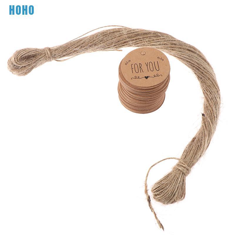 Bộ 100 Thẻ Giấy Có Trang Trí Hình Trái Tim