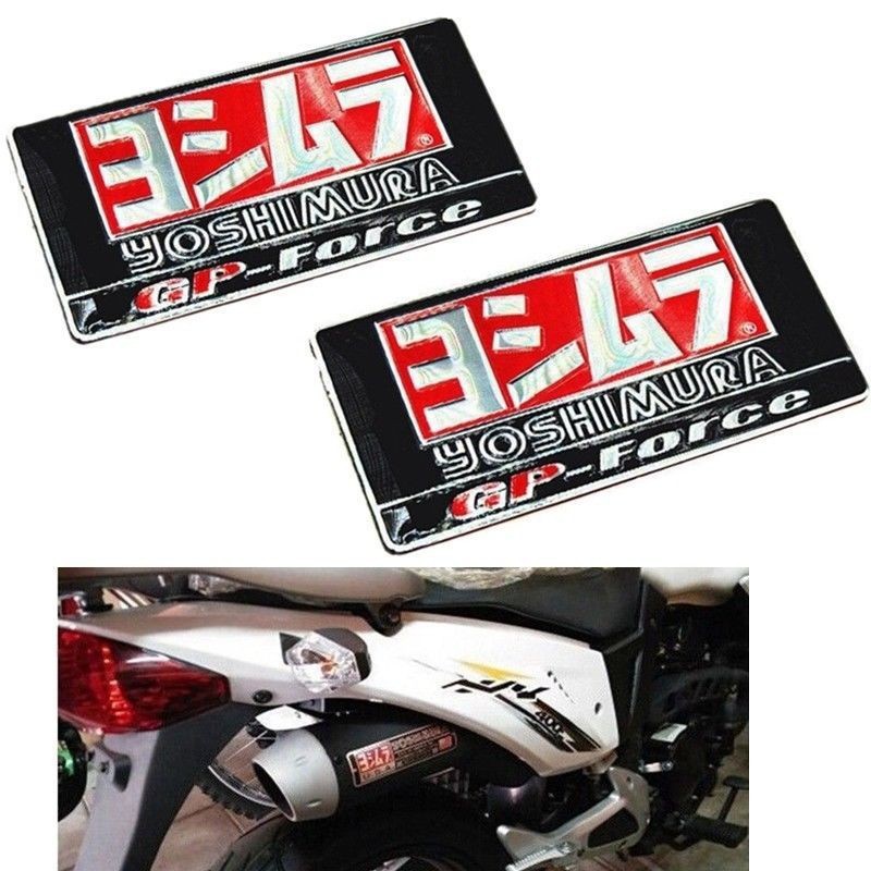 DECAL NHÔM 3D DÁN ỐNG PÔ - YOSHIMURA 4,5 X 9 CM