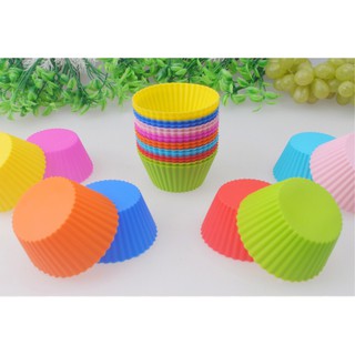 Cup Silicone, cup bánh cupcake, cup nướng bánh silicone