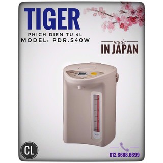 Phích nước điện tiger pdr-s40w - hàng chính hãng