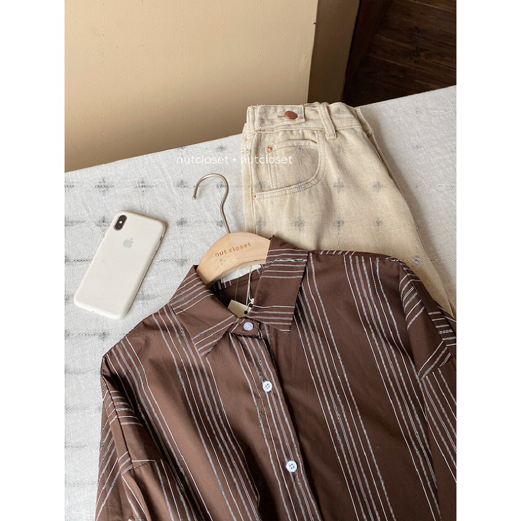 [Mã WASKT304 giảm 15% tối đa 30K đơn 99K] Áo sơ mi kẻ dọc_A0104 | BigBuy360 - bigbuy360.vn