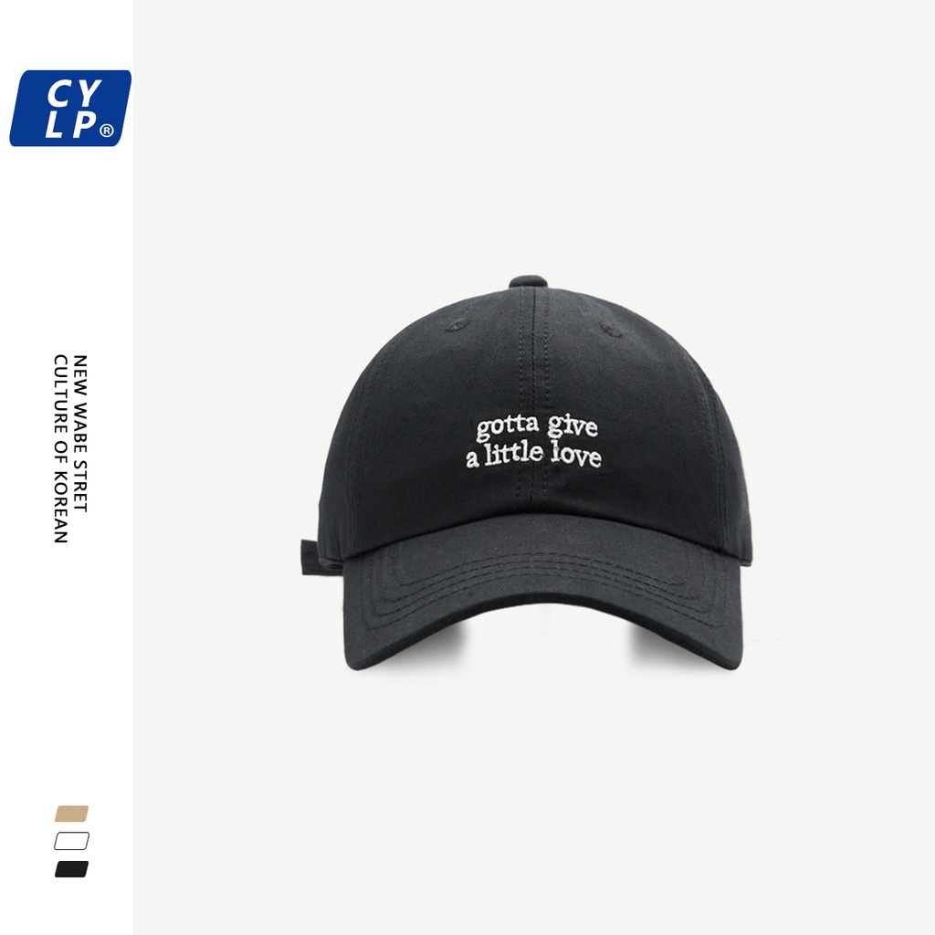 Nón Lưỡi Trai Mềm Thêu Chữ Nhỏ Phong Cách Hàn Quốc Cho Nam Và Nữ