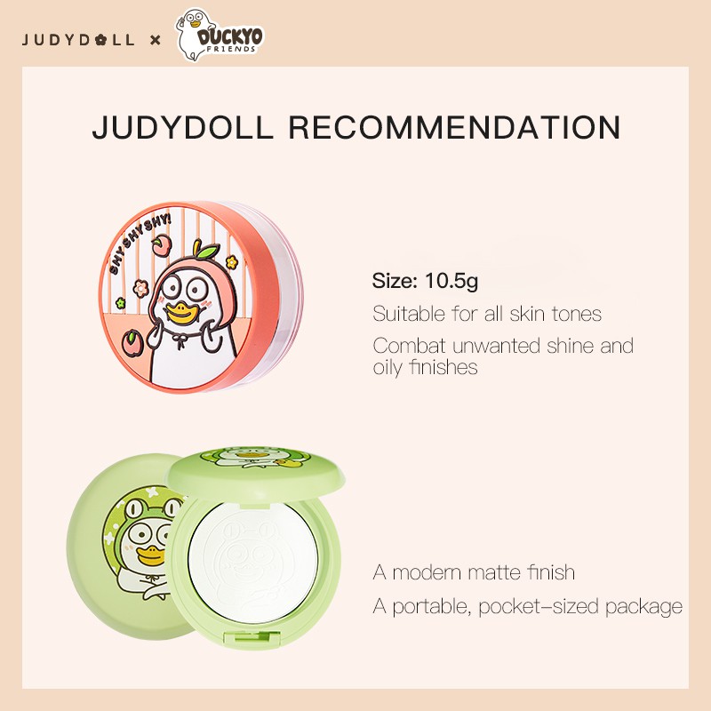 Phấn nền Judydoll chủ đề Duckyo Friends 10.5g tiện dụng