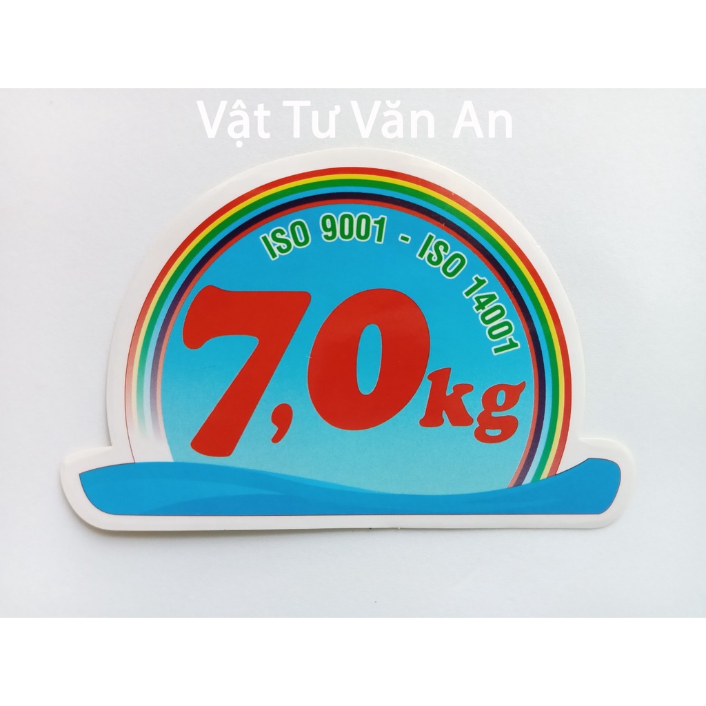 TEM DECAN DÁN SỐ KG MÁY GIẶT sẵn keo tự dính - Các hãng Panasonic. Sanyo Aqua Toshiba. Samsung Sharp Hitachi. LG