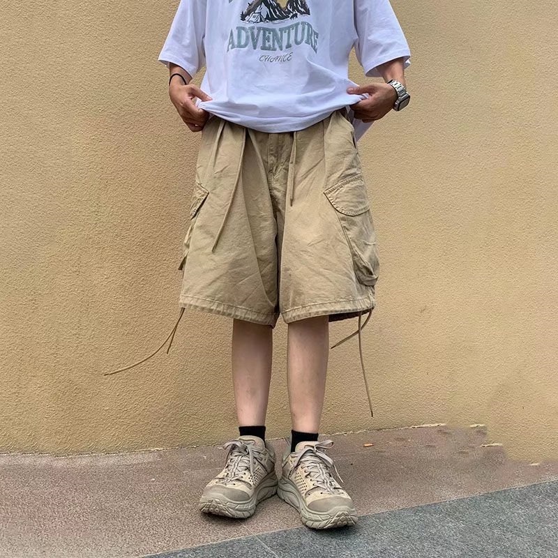 Quần Short Nam In Chữ Phong Cách Hip Hop Năng Động