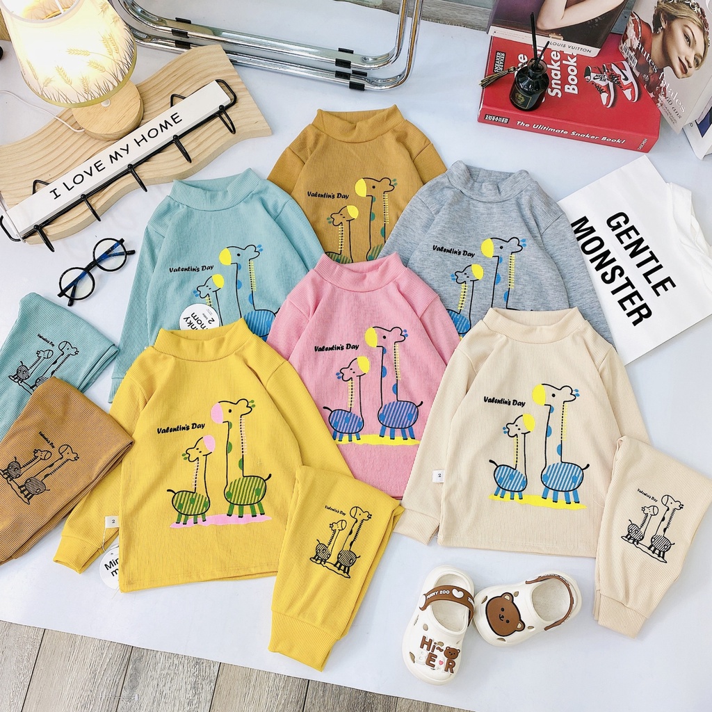 (MS47) BỘ DÀI TAY LEN TĂM CỔ BO VÀ CỔ 3 PHÂN SIÊU ĐẸP CHO BÉ TRAI/GÁI