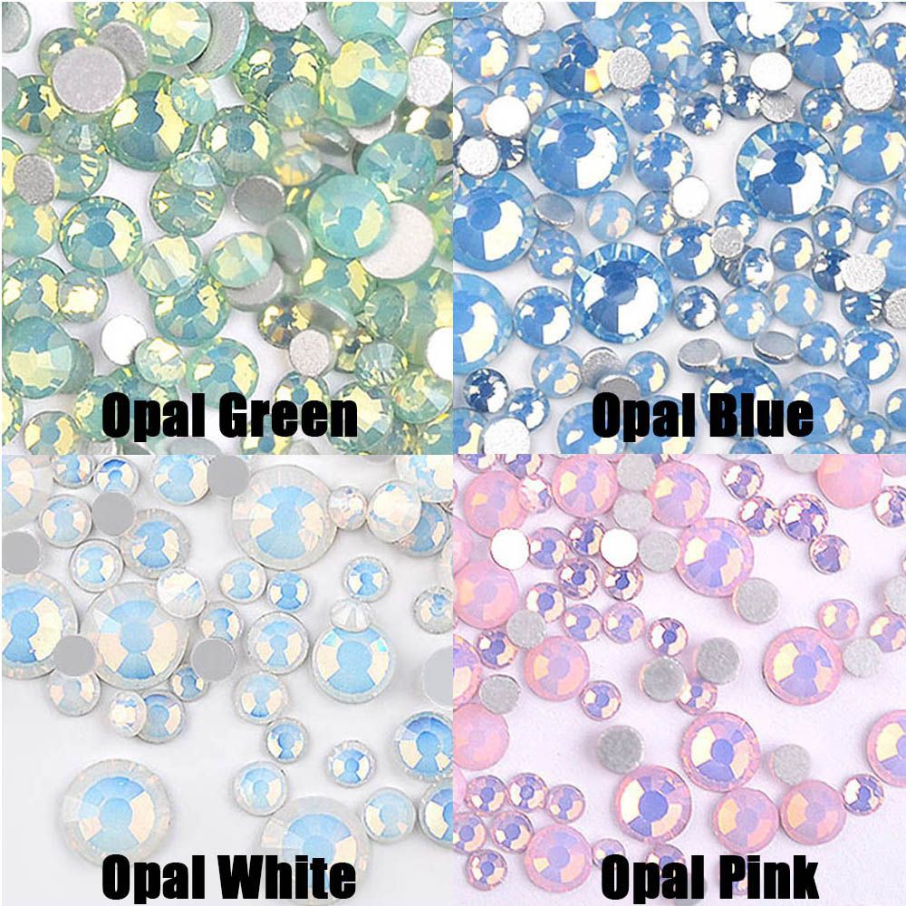 Gói hạt đá Opal 3D nhiều màu sắc trang trí móng nghệ thuật