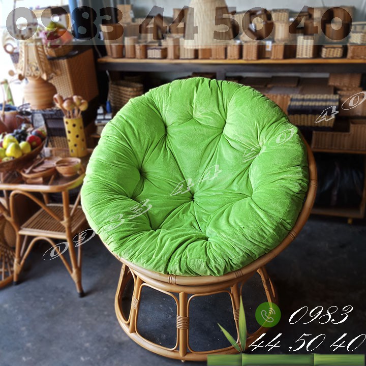 Ghế mây thư giãn papasan( đã gồm nệm)