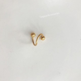 Khuyên Twist Teapear Inox ko gỉ Dày 0.7mm