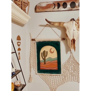 Tranh vải treo tường handmade phong cách boho