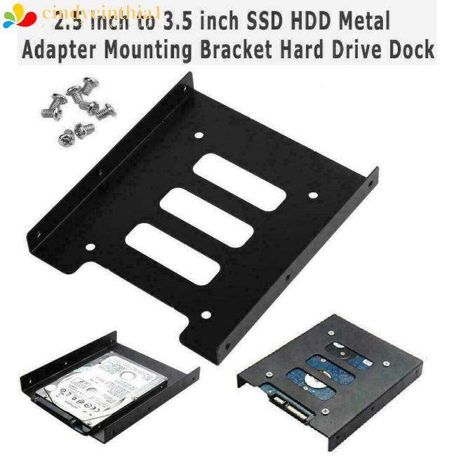 Khay Đựng Ổ Cứng SSD Chuyển Đổi Từ 2.5-inch Sang 3.5-inch SSD Bằng Kim Loại