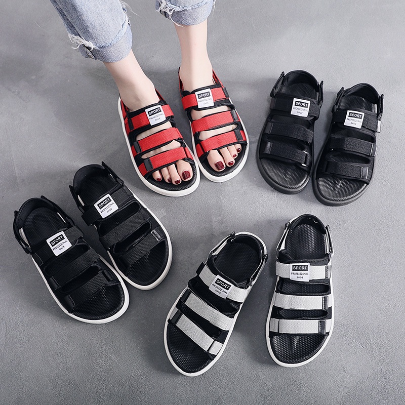 Dép Sandal Quai Ngang Nam Nữ Ullzang Sport Quai Dán ( Có Thể Tháo Rời Quay Hậu Size 35-44 )