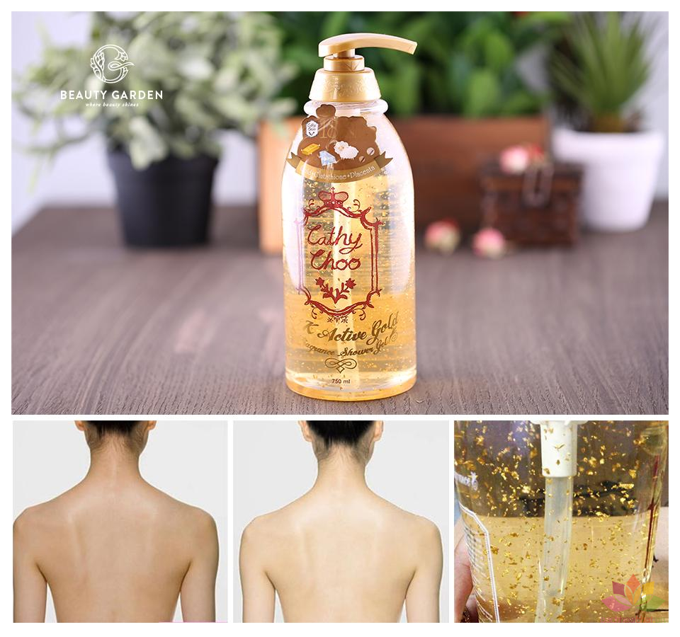 Sữa tắm Cathy Choo Vàng 24K Active Gold Hàn Quốc