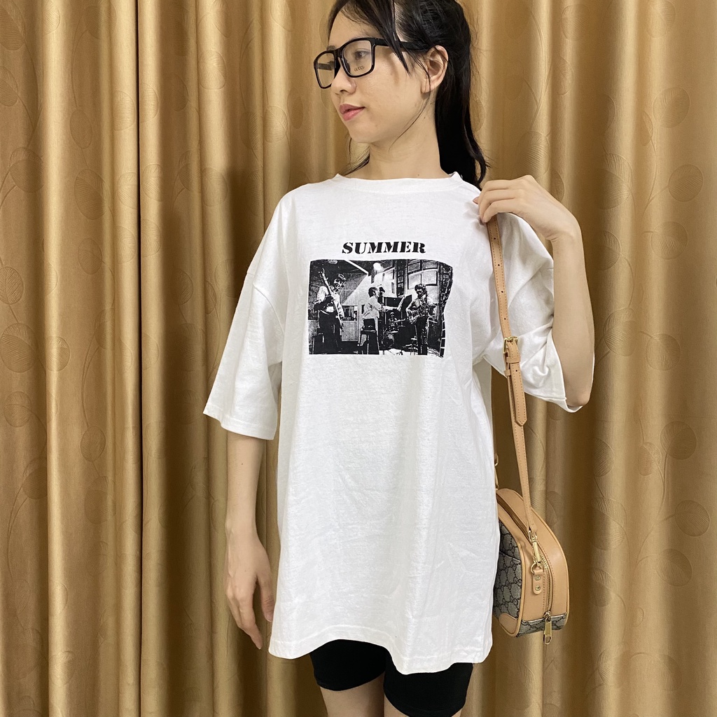 Áo Phông Thun 3158 Form Rộng Tay Lỡ Nữ Nam Unsex Chất Liệu Cotton Mát Mẻ in hình bạn nhạc | BigBuy360 - bigbuy360.vn