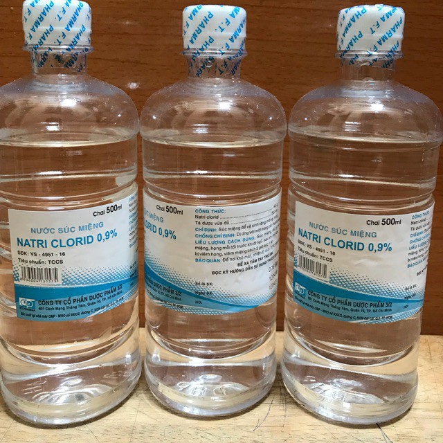 Nước Muối Sinh Lý Natri clorid 3/2 500ml