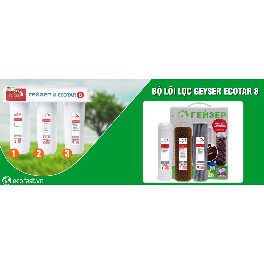 Máy lọc nước Ion Canxi Geyser Ecotar 8