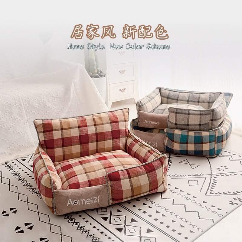 Ổ nệm êm ái, sang xịn mịn cho chó mèo 5kg - 15kg