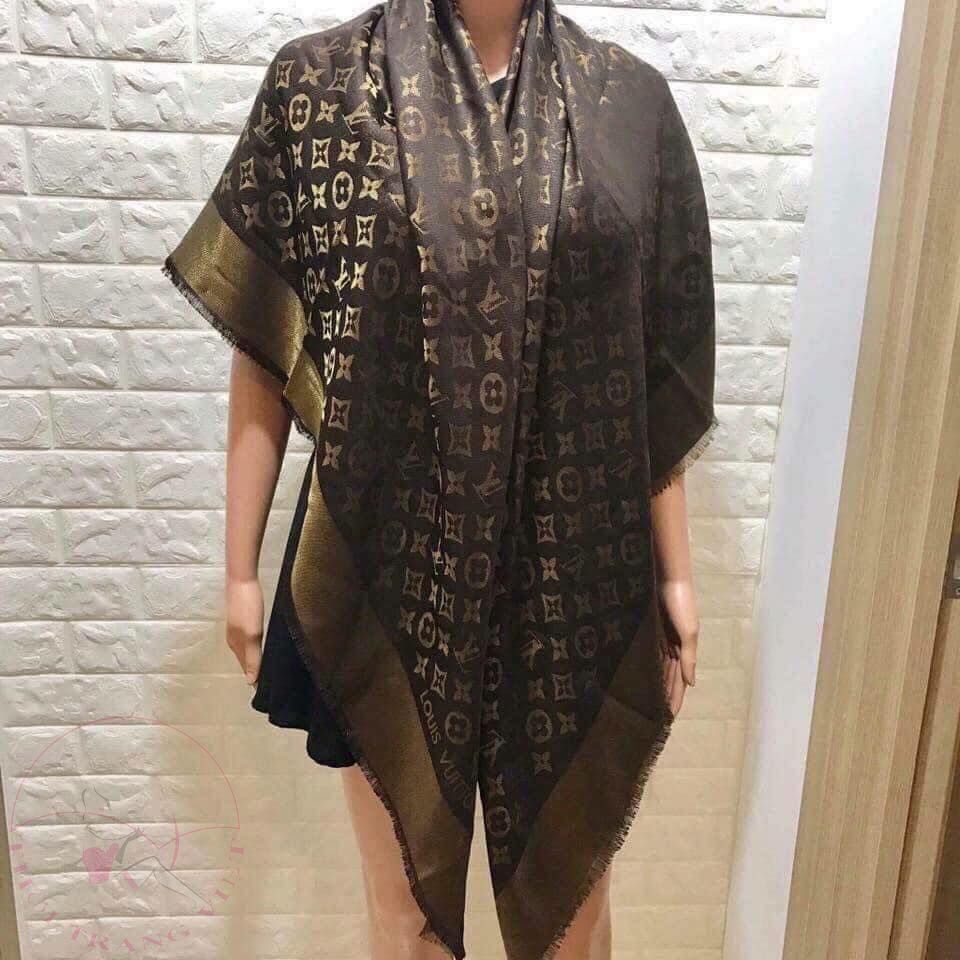 Khăn Choàng Đũi Lv Vuông 1.4m Mướt Mịn Và Sang Trọng Mẫu 5