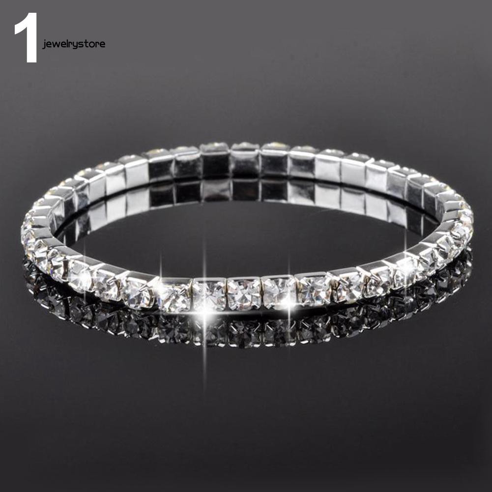 Vòng tay co dãn đính đá pha lê sành điệu cá tính cho nữ | BigBuy360 - bigbuy360.vn