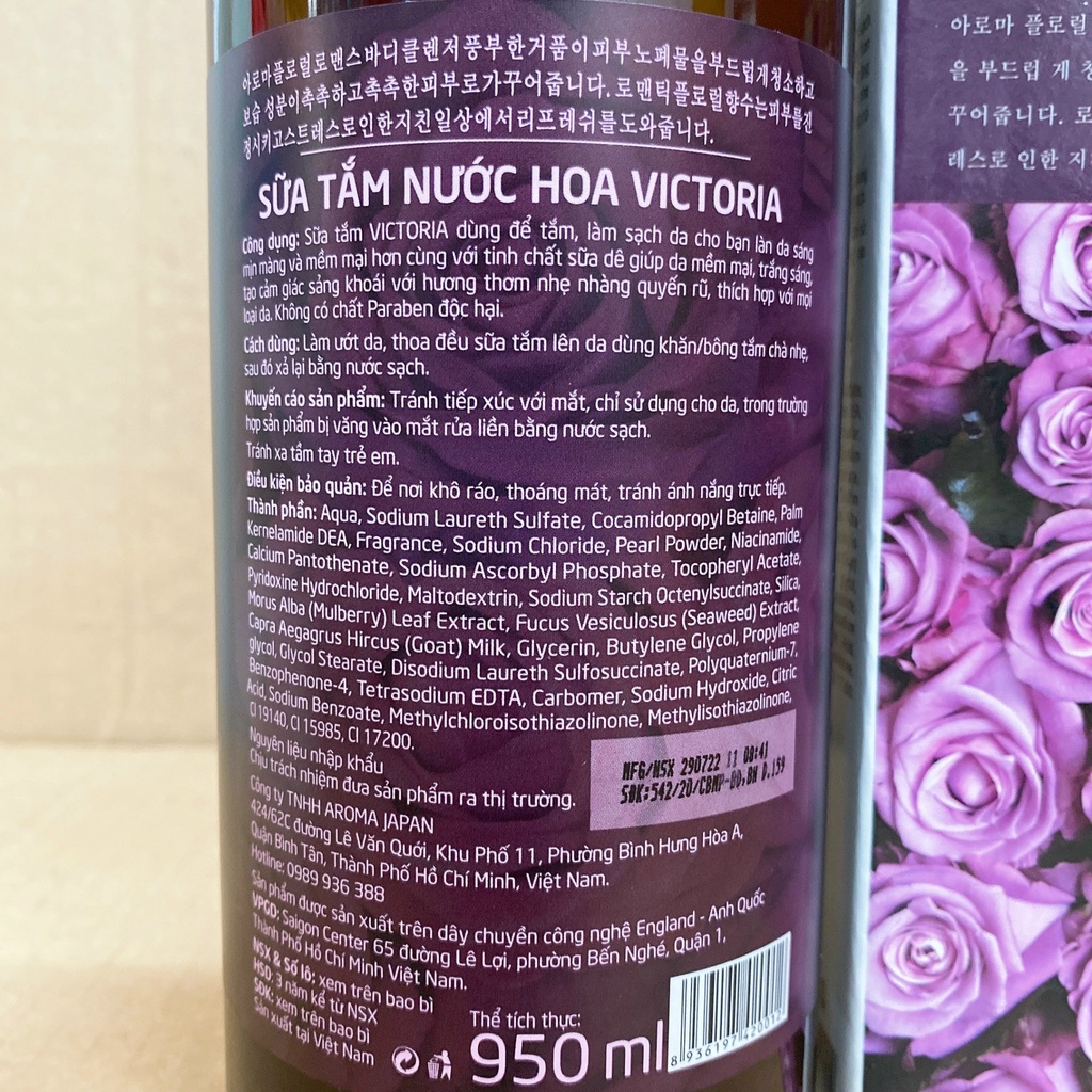 Sữa Tắm Hương Nước Hoa RIVERSA 950ml