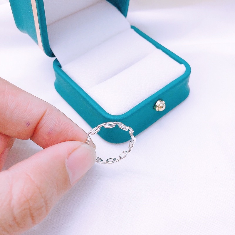 Nhẫn bạc thật giá rẻ nhẫn nữ JQN mẫu mới đơn giản, xinh xắn ms22