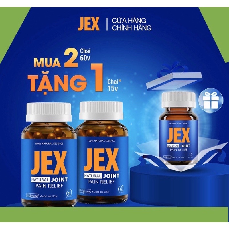 Jex Natural Joint Pain Relief / Jex Max - chai 60 viên