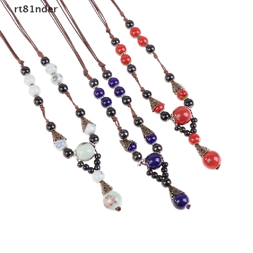 Vòng cổ Mặt Gốm Phong Cách Boho Kiểu Dáng Mới