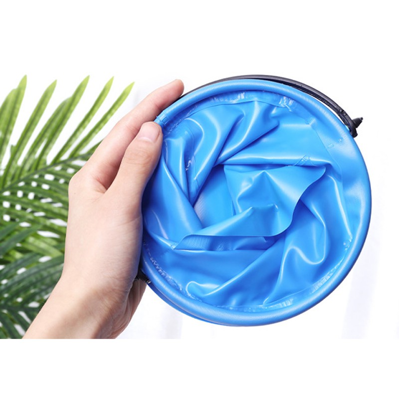 Xô Rửa Cọ Vẽ Đa Năng 1/2 Ngăn Gấp Gọn , Cọ - Họa Cụ Cho Bé