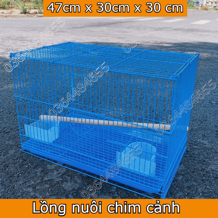 Lồng nuôi chim - Lồng nuôi chim Yến phụng ( size 47 cm x 30 cm x 30 cm )