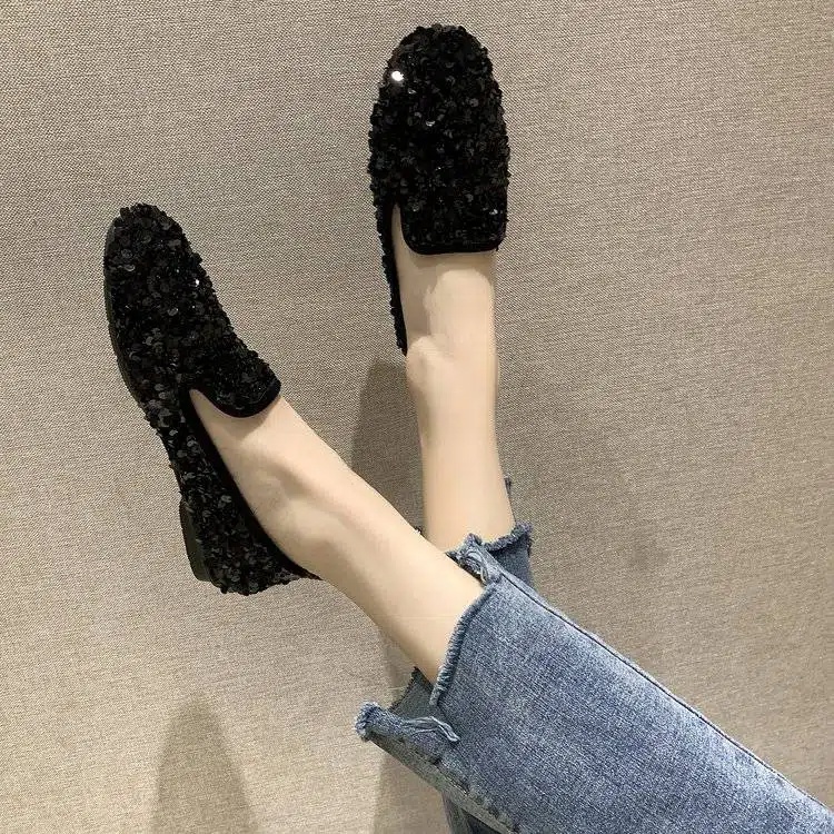 Giày Lười Đế Bằng Thiết Kế Dễ Thương Cho Nữ Sinh