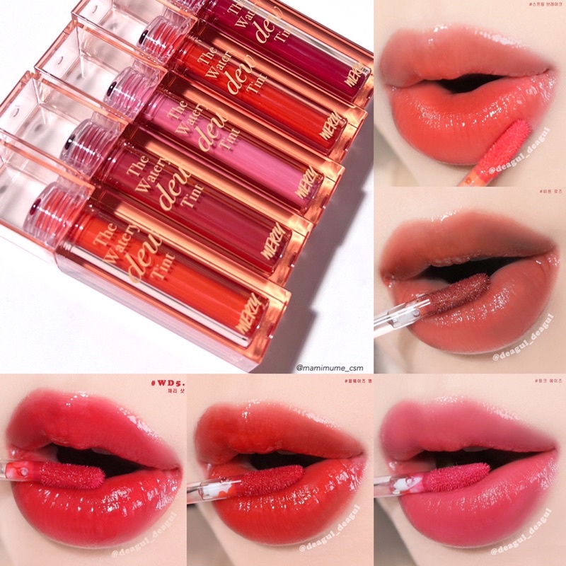 Son tint bóng ánh nước lâu trôi Merzy The Watery Dew Tint