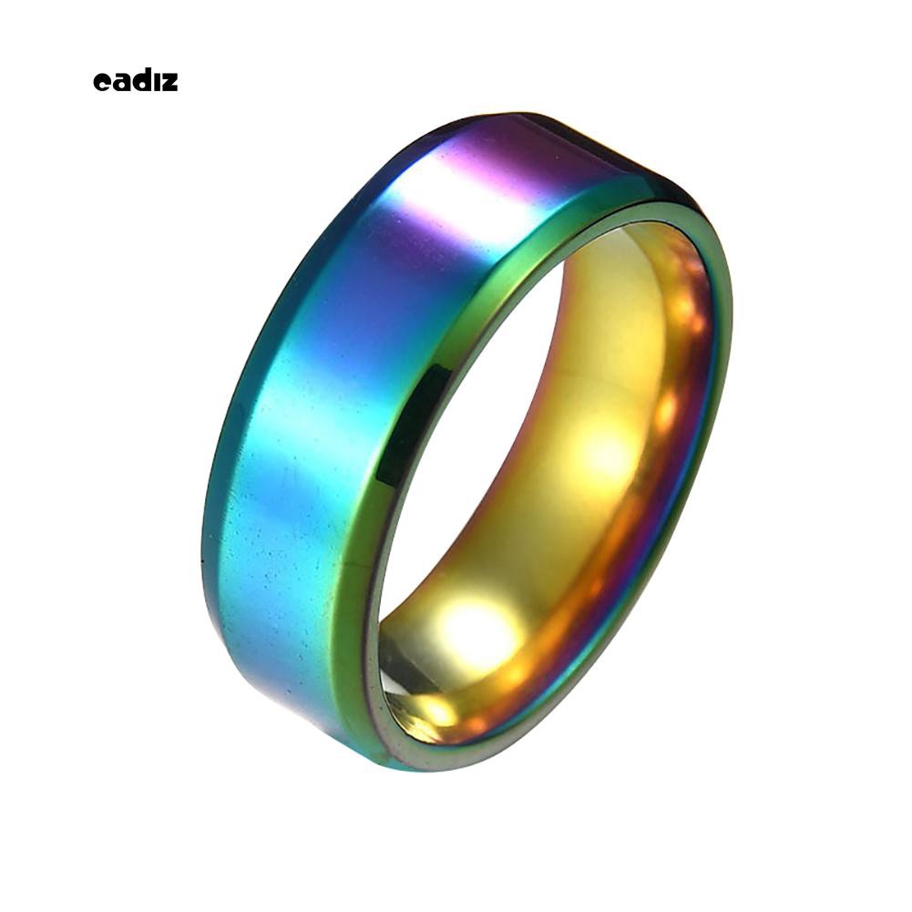 Nhẫn nam nữ tráng gương bằng thép không gỉ