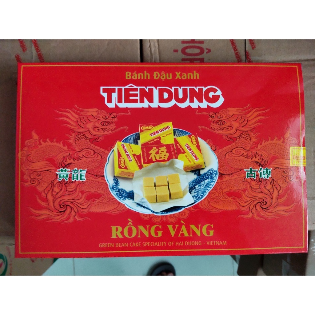 Bánh đậu xanh rồng vàng Tiên Dung 480g (25 hộp nhỏ)