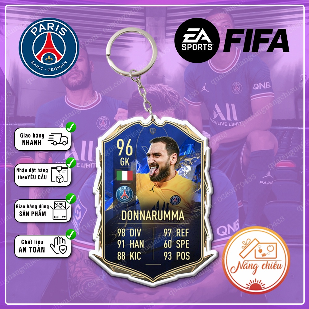 Móc Khóa Donnanrumma, CLB bóng đá PSG ☘️MÓC KHÓA THẺ CẦU THỦ☘️