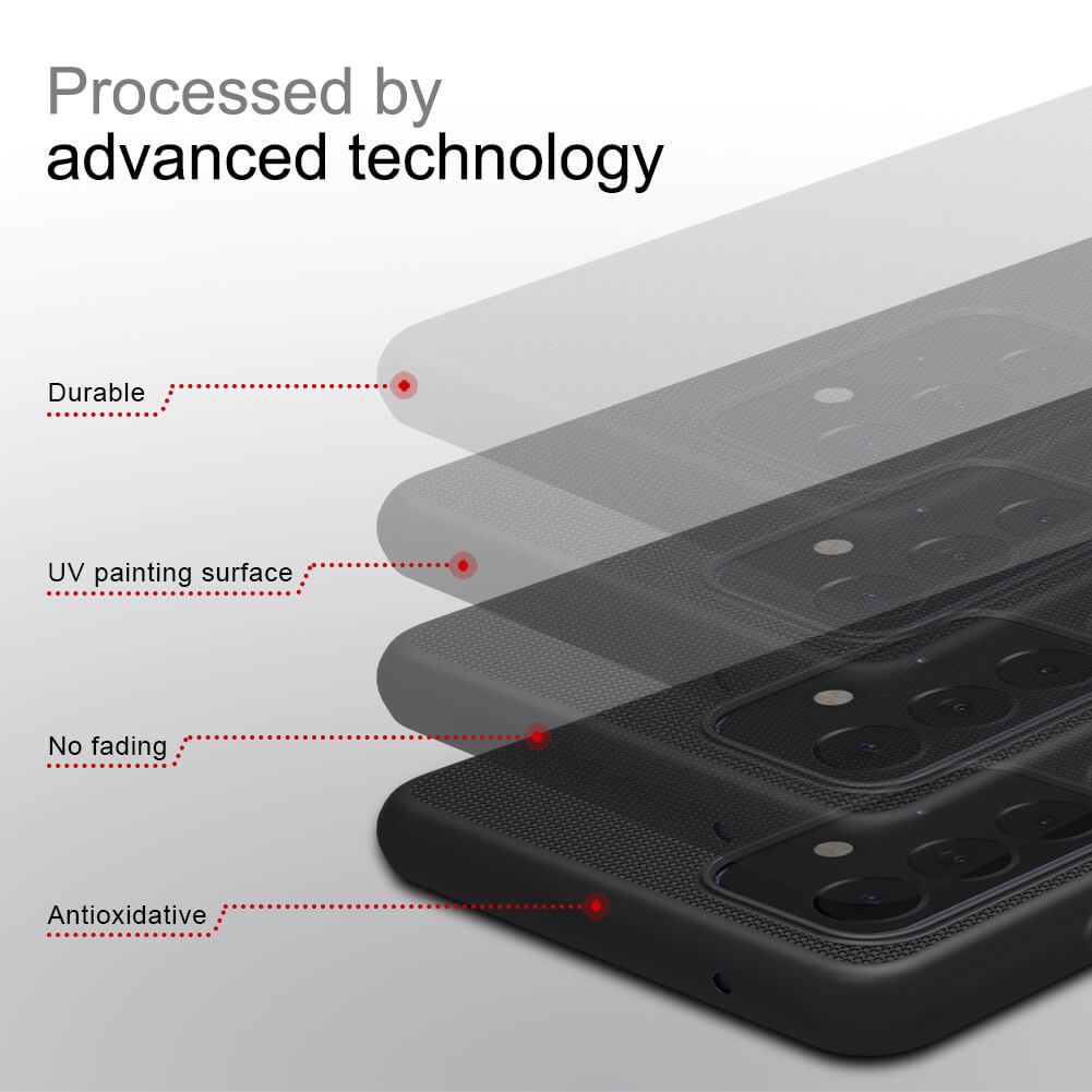 Ốp lưng Nillkin dạng sần cho Samsung Galaxy  A72 A71 A70 A52 A51 A50 A31 A30 A21 A20 A11 - Hàng Chính Hãng