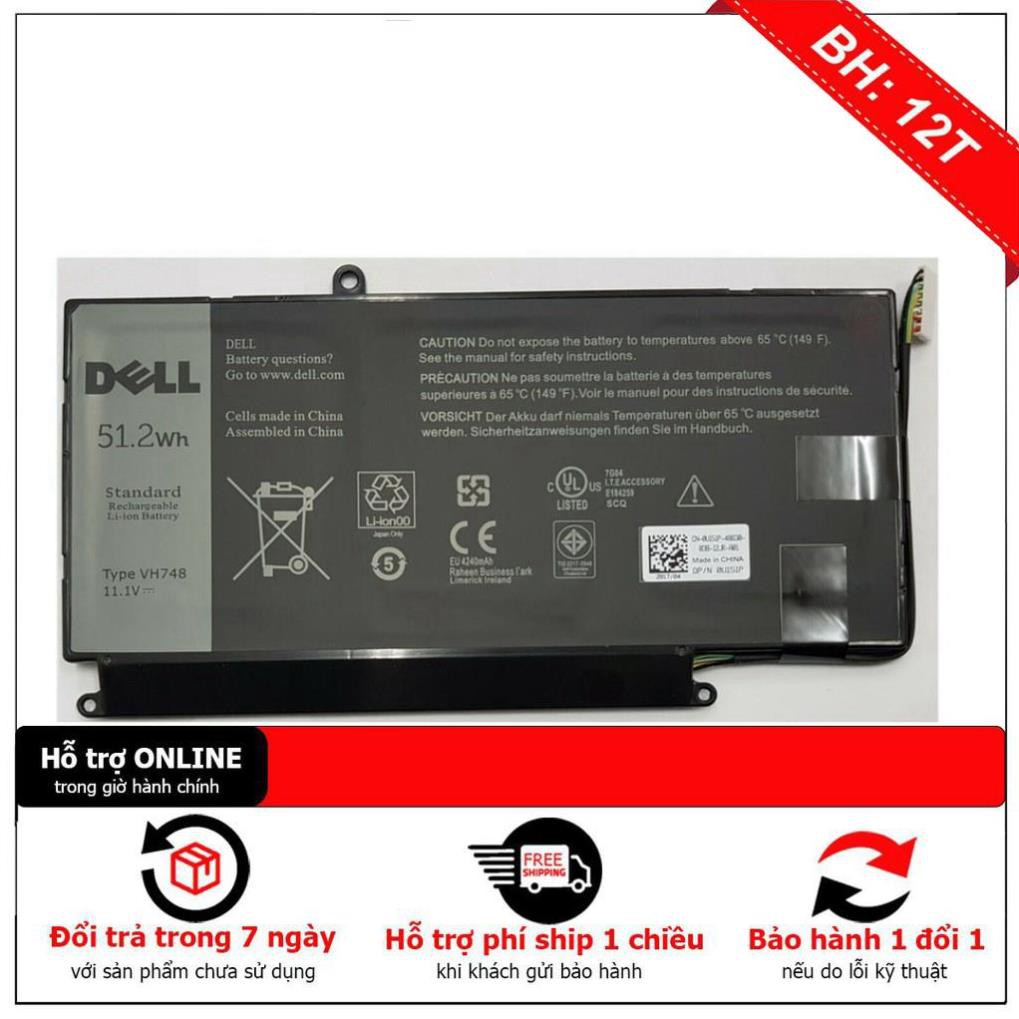 BH12TH . Pin dell vostro 5460 ZIN pin 6 cell dẹt lắp trong máy Vostro 5460 5470 5480 5560 5570 14-5439 Inspiron 14