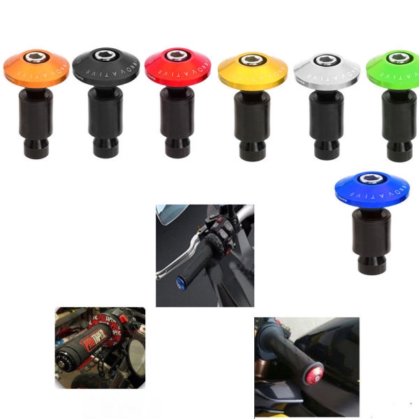 7/8'' 22mm Handlebar Grips Motorcycle Dirt Bike Handle Bar End Cap Plugs Slider