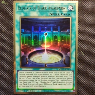 Thẻ bài yugioh: eldlixir of black awakening - mged-en049 - premium gold rare