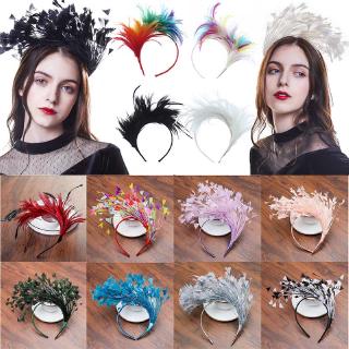 Băng Đô Cài Tóc Đính Lông Vũ