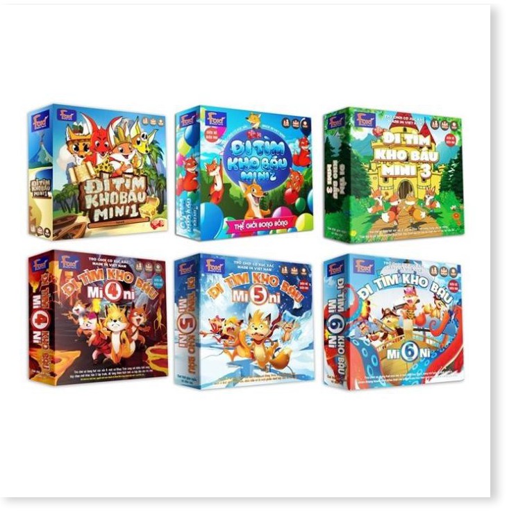 Board game-Đi tìm kho báu mini 5 Foxi-trò chơi chiến thuật-hài hước-siêu lầy-bổ ích và lý thú