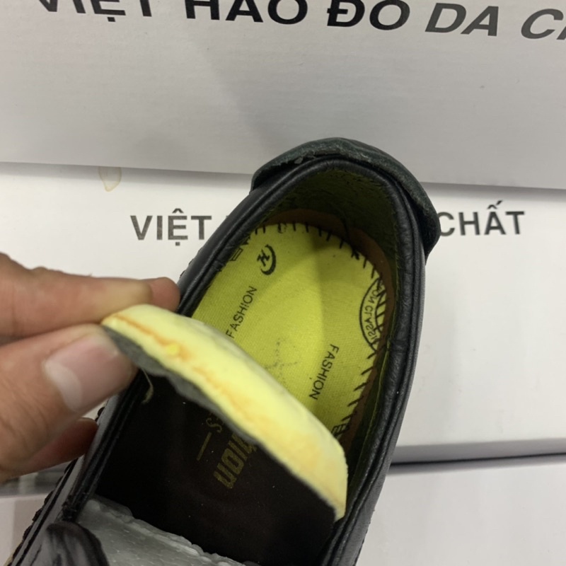 Giày mọi nam da thật phiên bản mới năm 2022 from đẹp tôn dáng ôm chân cam kết bảo hành 24 tháng