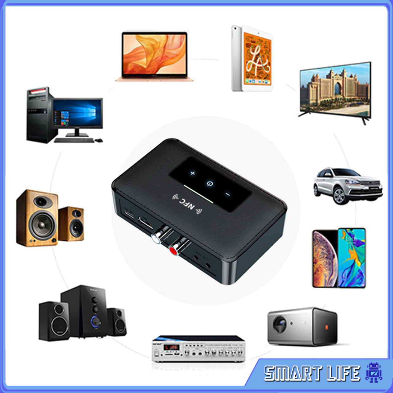 Bộ Chuyển Đổi Nfc Sang 2 Rca Kết Nối Bluetooth 5.0 | BigBuy360 - bigbuy360.vn