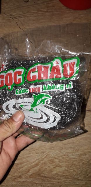 Miếng cước inox dùng vệ sinh bếp đa năng hình cá heo