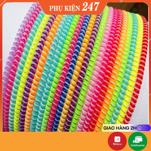 Dây quấn bảo vệ cáp sạc iphone, tai nghe 10 màu chống đứt gãy vỏ ốp i12