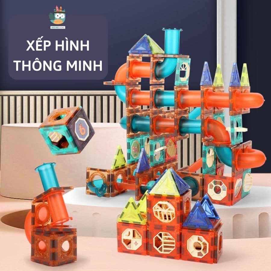 Xếp Hình Nam Châm Thả Bi Magnetic Blocks - KUB Khơi Gợi Trí Tưởng Tượng, Phát Triển Tư Duy Của Bé